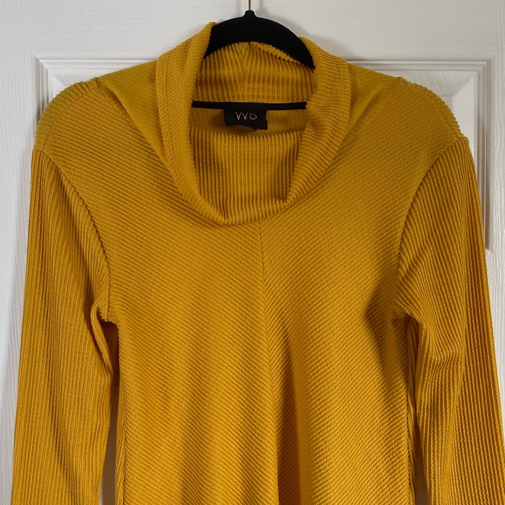 Cowl neck sweater - mustard yellow - Picture 1 of 5